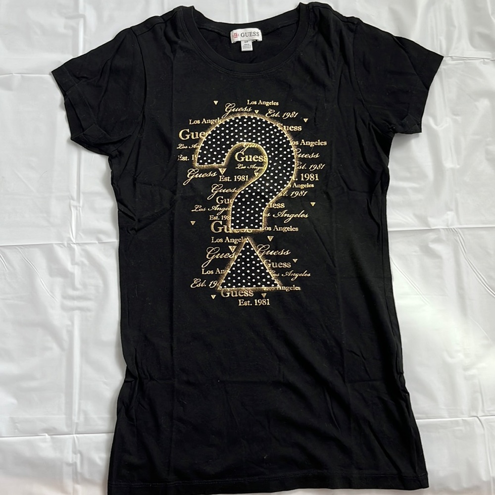 Black Guess logo T-Shirt